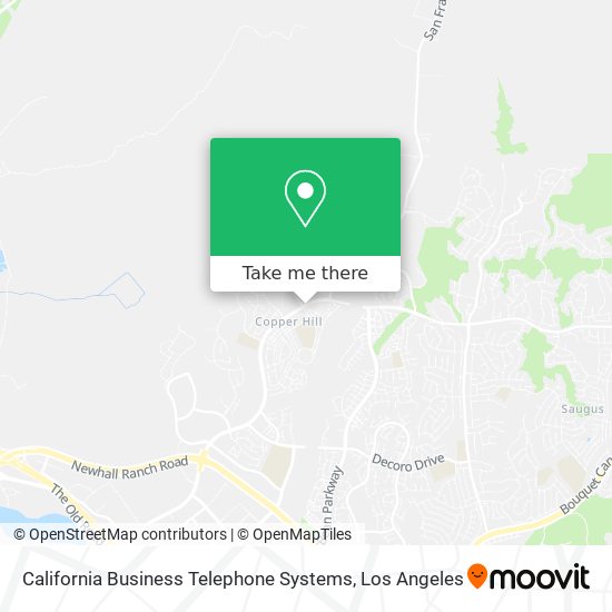 Mapa de California Business Telephone Systems