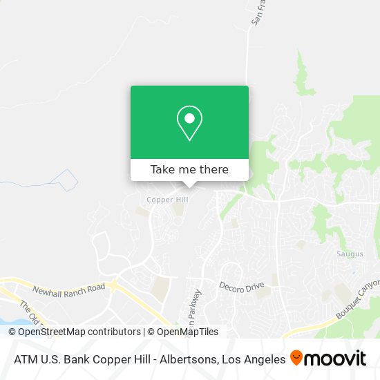 ATM U.S. Bank Copper Hill - Albertsons map