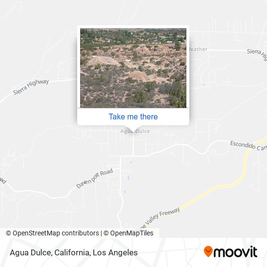 Mapa de Agua Dulce, California