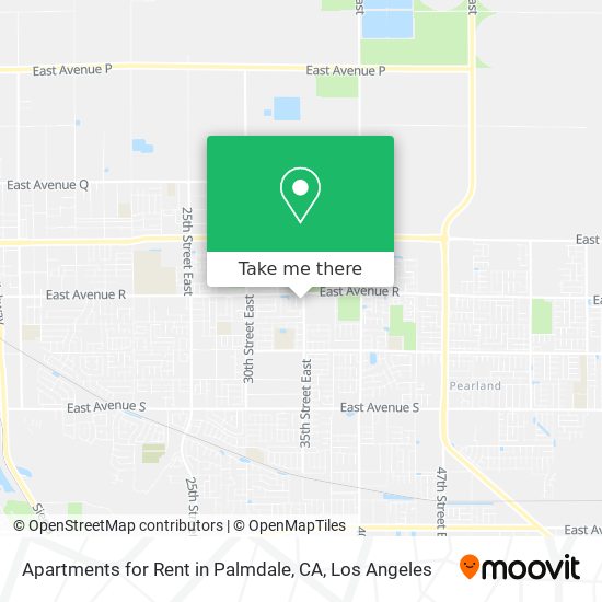 Apartments for Rent in Palmdale, CA map