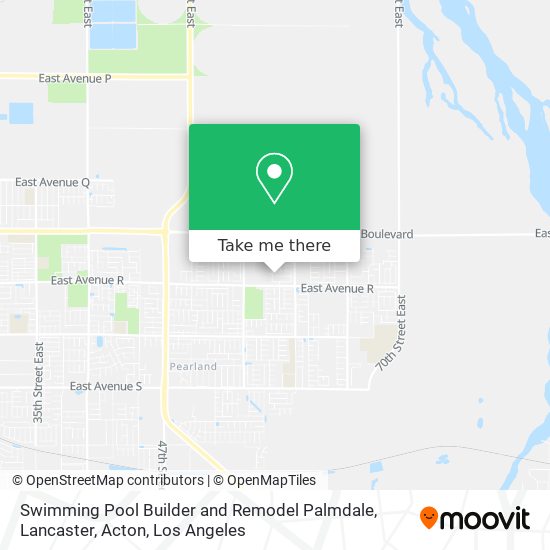 Mapa de Swimming Pool Builder and Remodel Palmdale, Lancaster, Acton