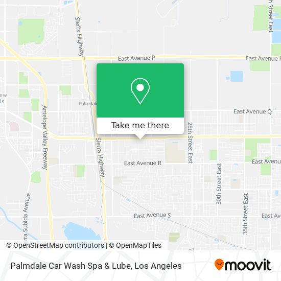 Palmdale Car Wash Spa & Lube map