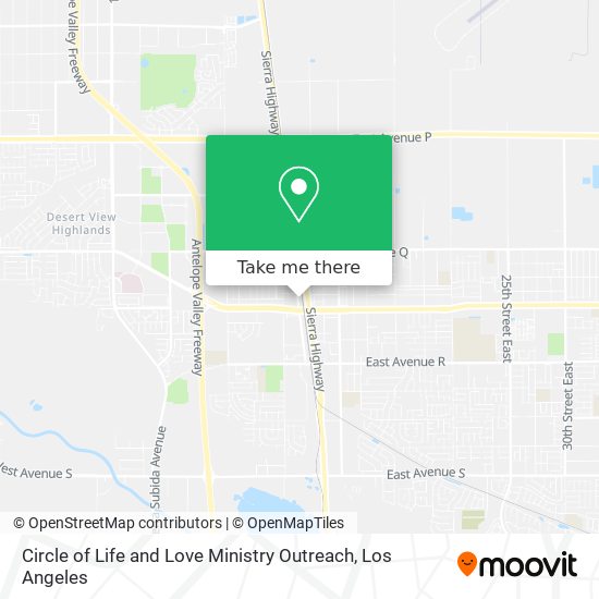 Circle of Life and Love Ministry Outreach map