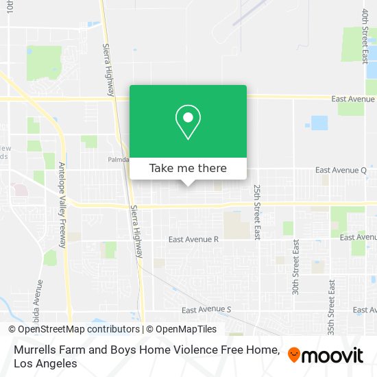 Murrells Farm and Boys Home Violence Free Home map