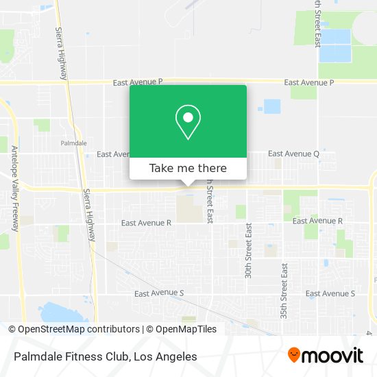 Mapa de Palmdale Fitness Club