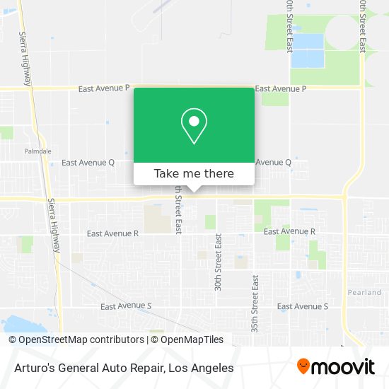 Mapa de Arturo's General Auto Repair