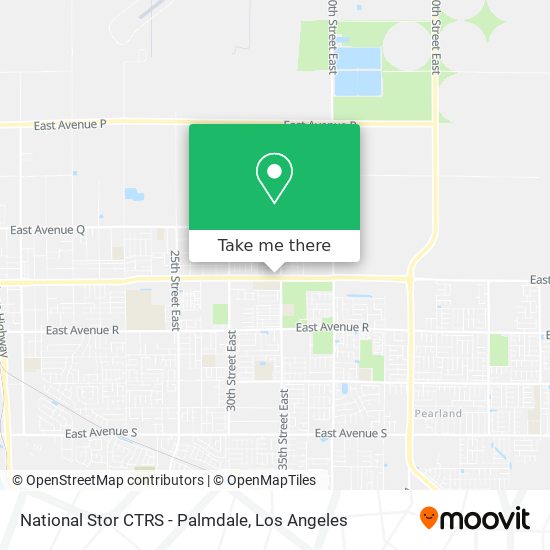 Mapa de National Stor CTRS - Palmdale