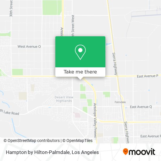 Hampton by Hilton-Palmdale map
