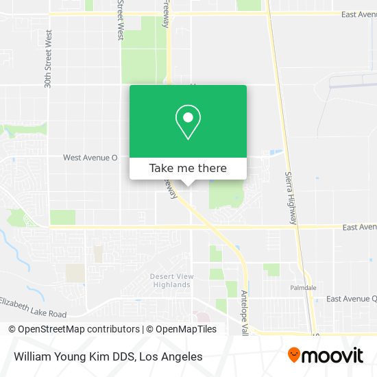 William Young Kim DDS map
