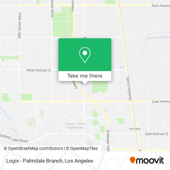 Logix - Palmdale Branch map