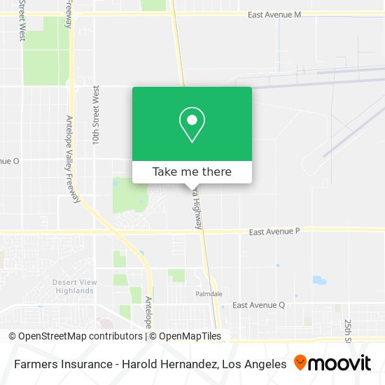 Farmers Insurance - Harold Hernandez map