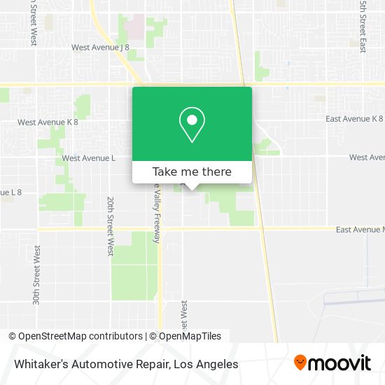 Mapa de Whitaker's Automotive Repair