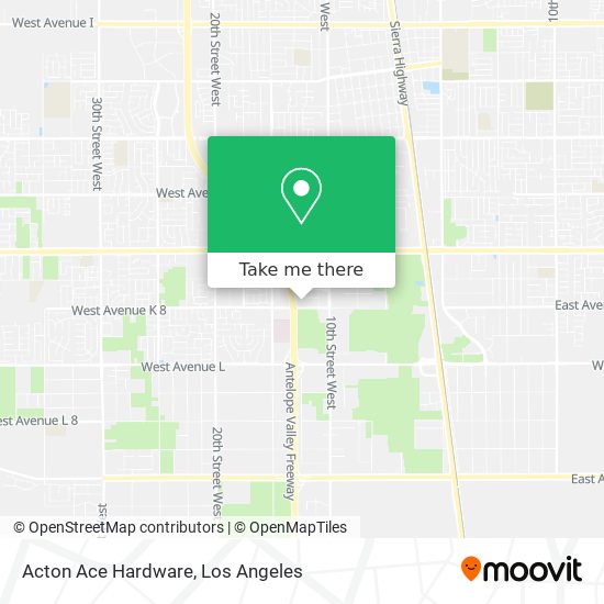 Acton Ace Hardware map