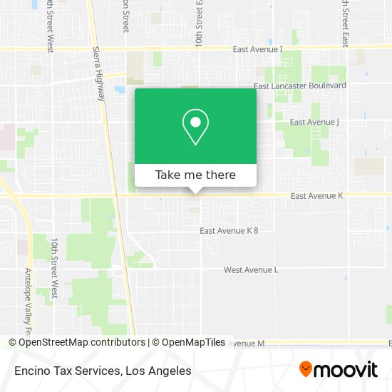 Mapa de Encino Tax Services