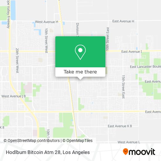 Mapa de Hodlbum Bitcoin Atm 28