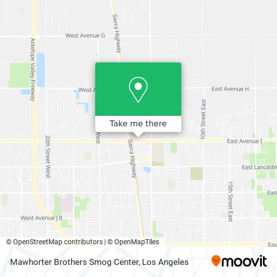 Mapa de Mawhorter Brothers Smog Center