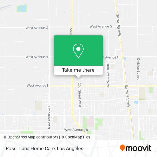 Rose Tiana Home Care map