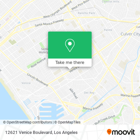 12621 Venice Boulevard map