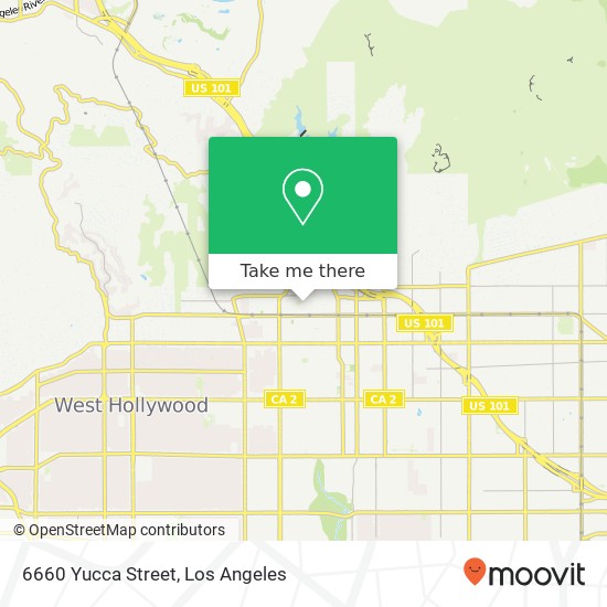 Mapa de 6660 Yucca Street