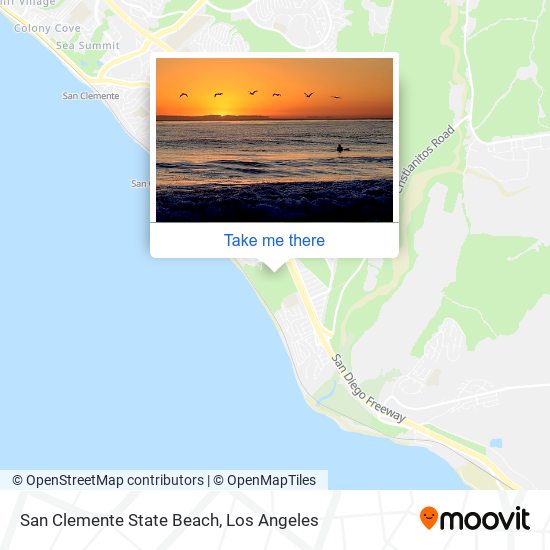 San Clemente State Beach map