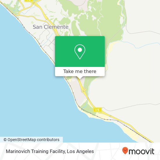Marinovich Training Facility map