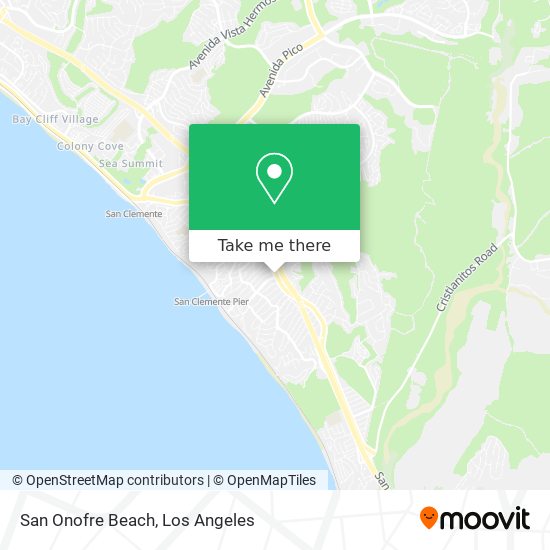Mapa de San Onofre Beach