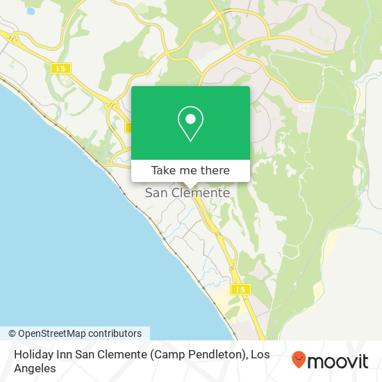 Mapa de Holiday Inn San Clemente (Camp Pendleton)