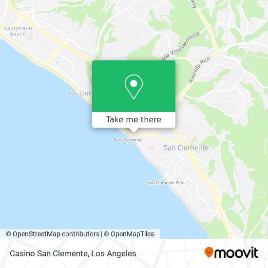 Casino San Clemente map