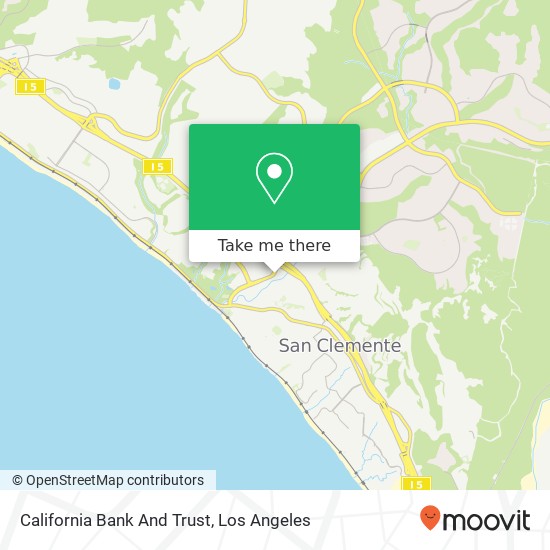 California Bank And Trust map