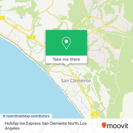 Mapa de Holiday Inn Express San Clemente North