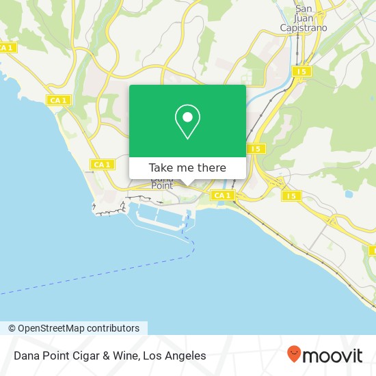 Dana Point Cigar & Wine map