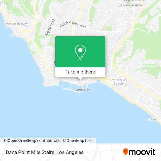 Dana Point Mile Stairs map