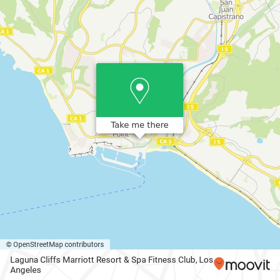 Laguna Cliffs Marriott Resort & Spa Fitness Club map