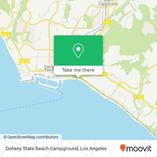 Mapa de Doheny State Beach Campground