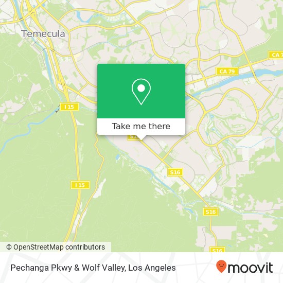 Mapa de Pechanga Pkwy & Wolf Valley