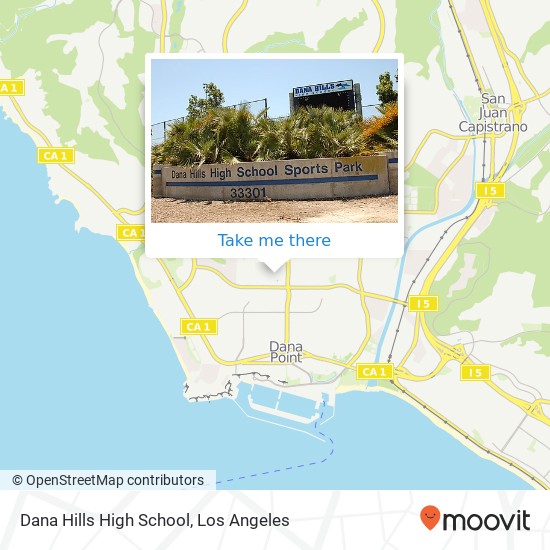 Mapa de Dana Hills High School