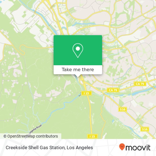 Mapa de Creekside Shell Gas Station