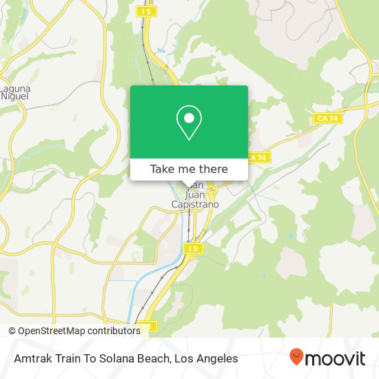 Amtrak Train To Solana Beach map