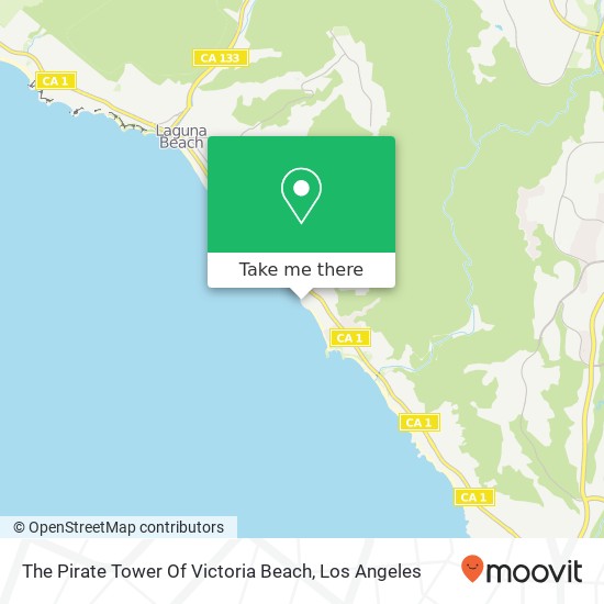 Mapa de The Pirate Tower Of Victoria Beach