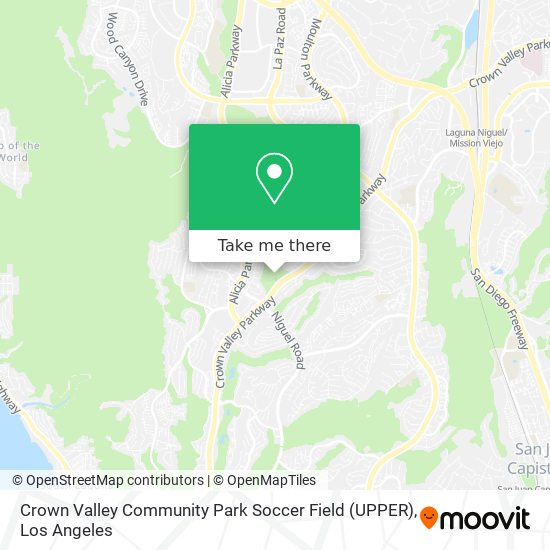 Mapa de Crown Valley Community Park Soccer Field (UPPER)