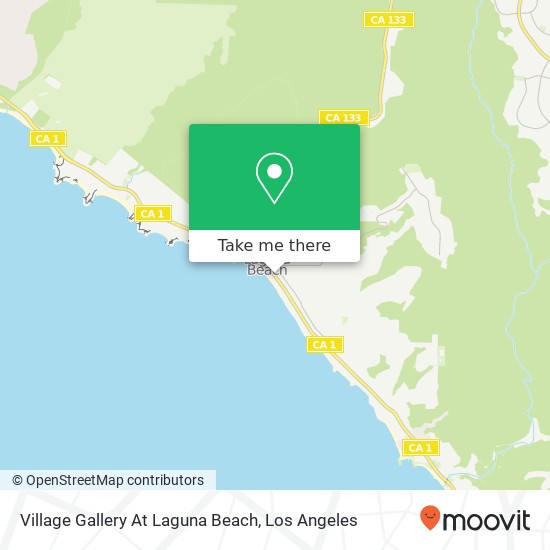 Village Gallery At Laguna Beach map