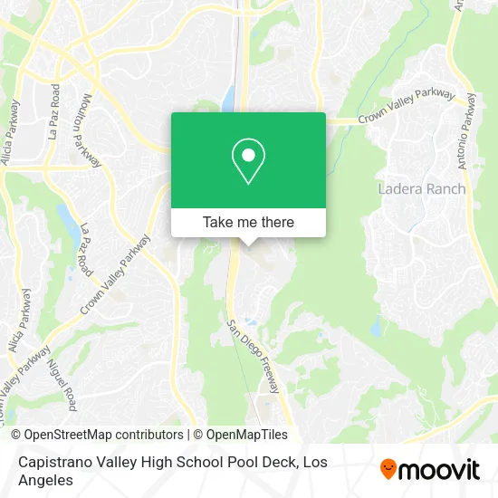 Capistrano Valley High School Pool Deck map