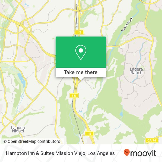 Hampton Inn & Suites Mission Viejo map
