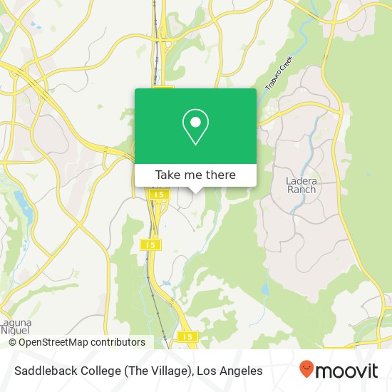 Saddleback College (The Village) map