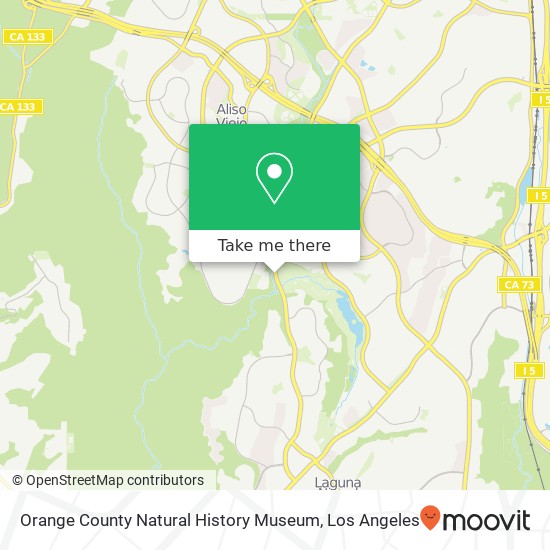 Mapa de Orange County Natural History Museum