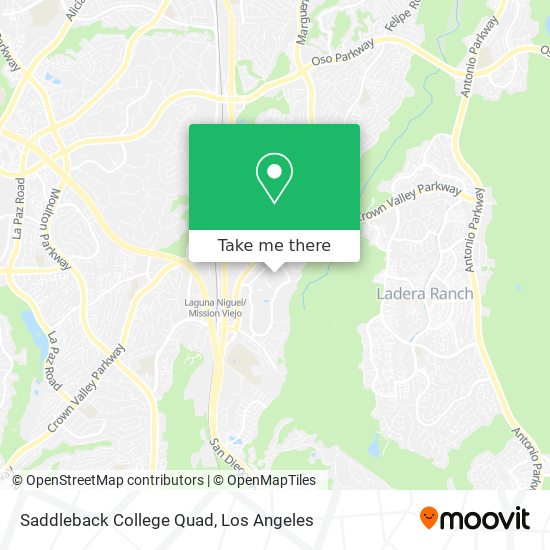 Mapa de Saddleback College Quad