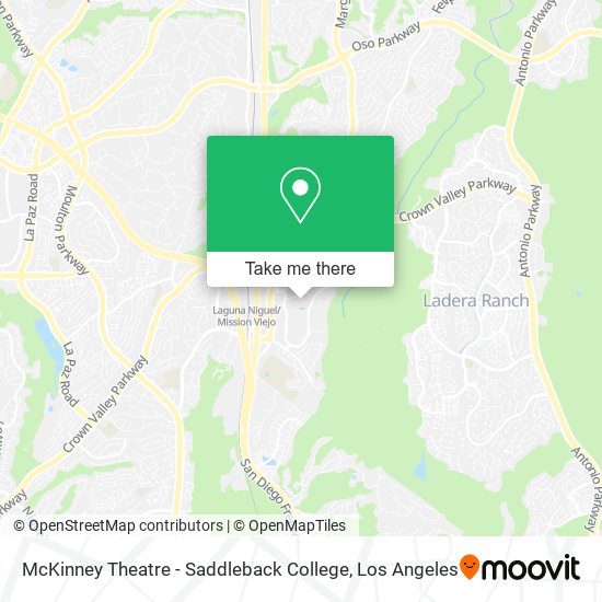 McKinney Theatre - Saddleback College map