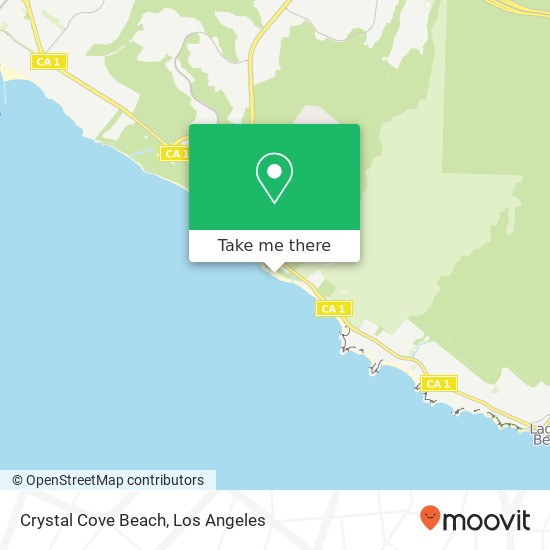 Crystal Cove Beach map