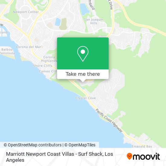 Marriott Newport Coast Villas - Surf Shack map