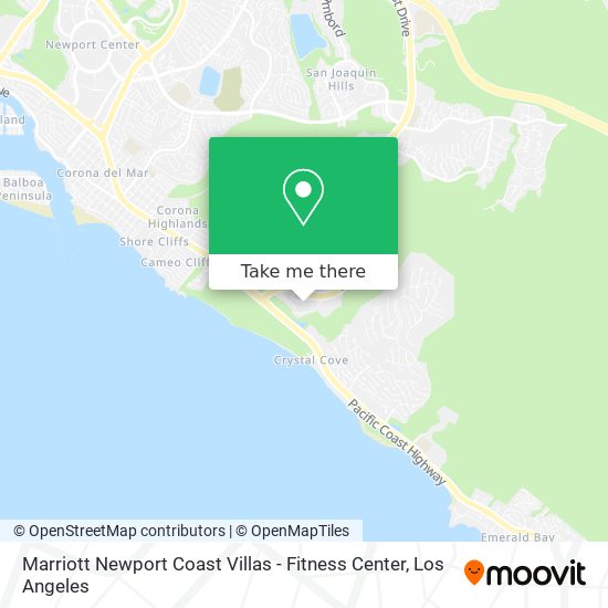 Marriott Newport Coast Villas - Fitness Center map